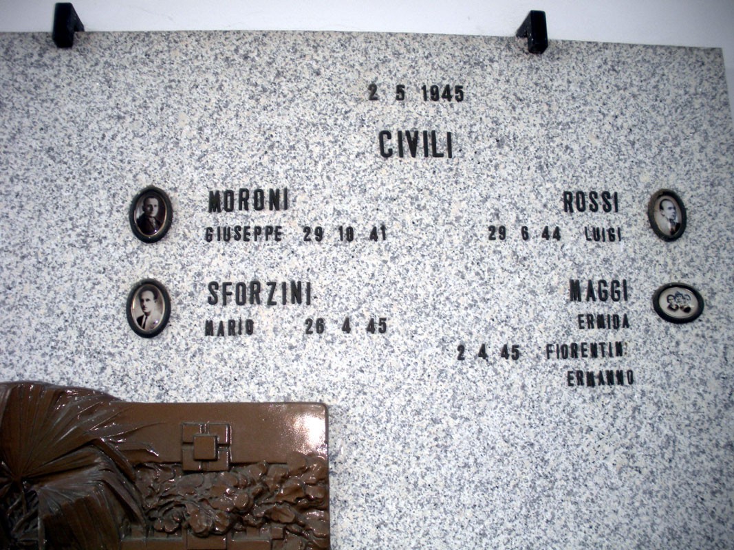 Lapide commemorativa dedicata ai caduti di Verretto, in ricordo dei cittadini perseguitati.