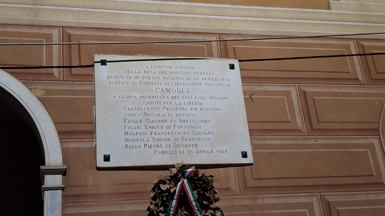 Lapide alla resa del presidio tedesco, Comune di Camogli (GE), foto 1