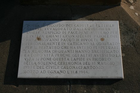 Monumento ai caduti di Ugnano, dedicato alla memoria dei soldati che hanno sacrificato la vita per la patria.