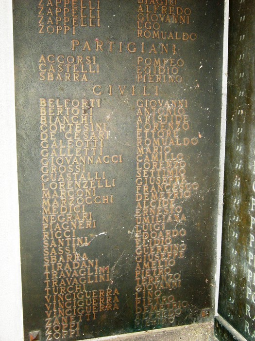 Monumento ai caduti di Bagnone, commemorazione dei partigiani e civili vittime di guerra.
