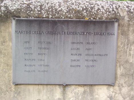 Sacrario del cimitero di Badia a Settimo, dedicato ai martiri della guerra di liberazione del 1944.